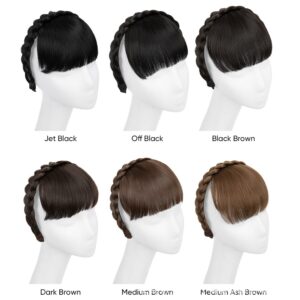 braided hair hoops, wigs, bangs,all in one covering the hairline invisible traceless top of the head hair patch