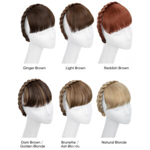 braided hair hoops, wigs, bangs,all in one covering the hairline invisible traceless top of the head hair patch