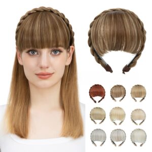 braided hair hoops, wigs, bangs,all in one covering the hairline invisible traceless top of the head hair patch