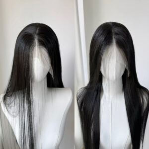 12a super double drawn human hair nutural color lace frontal wig