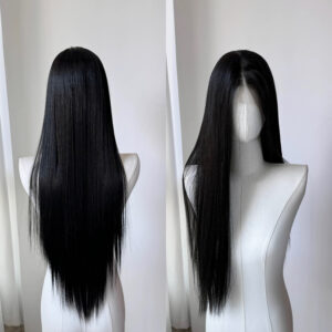 12a super double drawn human hair nutural color lace frontal wig