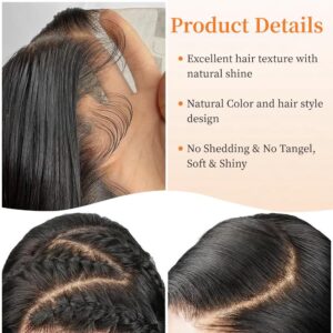 Snapback Cap 12a super double drawn human hair nutural color lace frontal wig