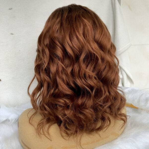 bob #33 auburn loose body wave human hair