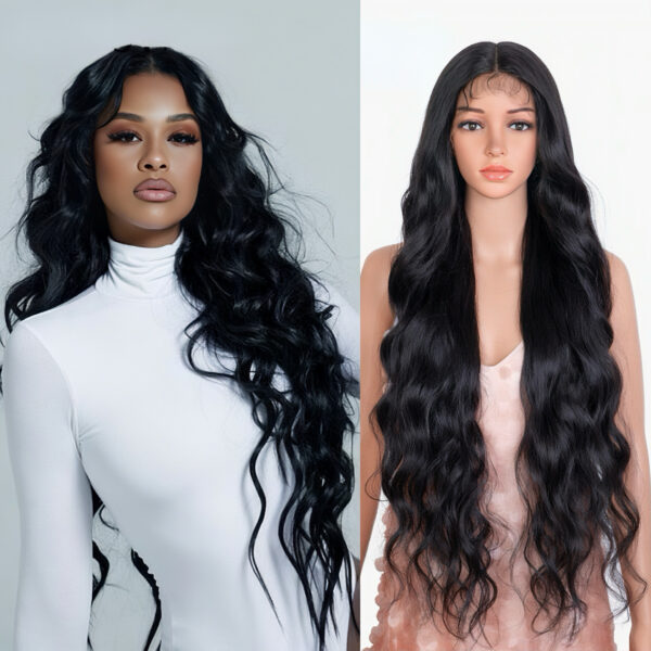 body wave natural black hair lace frontal 100% human hair body wave natural black hair lace frontal 100% human hair