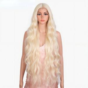 #60 icy platinum blonde body wave lace front human hair